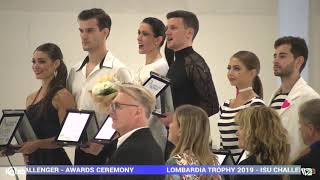 Lombardia Trophy 2019 Ice Dance Victory Ceremony