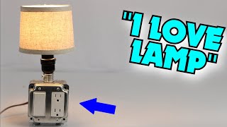 How To Make an Industrial Led Lamp with Electrical Outlet