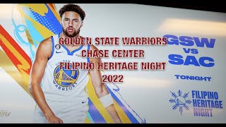 Golden State Warriors Filipino Heritage Night 2022 Day 1