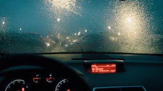 Thunderstorm From Inside Car | 6 Hour Ambience | Sounds For Sleeping