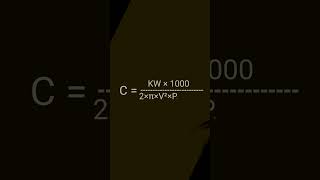 how to calculate capacitor value for single phase motor #shorts #electrical #trending