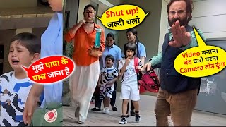 Saif Ali Khan ANGRY as Kareena Kapoor left Pataudi House with both Kids after FIGHT