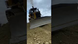 KOMATSU D155 Almost flipped over. #construction #earthmoving #mining #viral #dozer #komatsu