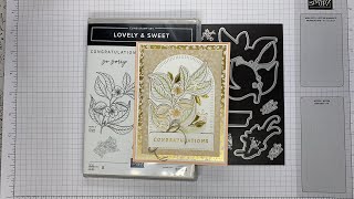 Stampin’ Up! Lovely & Sweet Congratulations Card Tutorial #designerseriespaper #diy #cardmaking