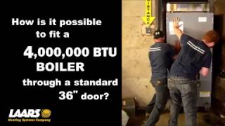 How to fit a 4,000 MBTU/h boiler thru a standard 36" door!  The MagnaTherm.