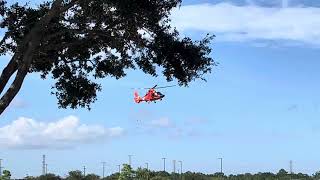 MH-65C Dolphin - USCG Departing UTMB League City, TX