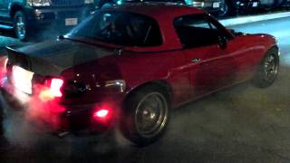 Roman LS1 miata burnout