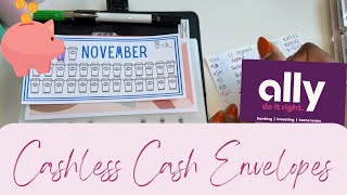 BUDGET WITH ME: SINKING FUNDS CASHLESS CASH ENVELOPE STUFFING | OCTOBER 2024