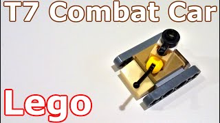 Лего мини танк T7 Combat Car (самоделка из лего)