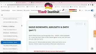 Posisi dan peran kata benda dalam Kasus Nominativ Akkusativ Dativ