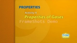 Properties - Activity 9: Properties of Gases