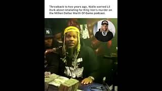 Throwback to Two years ago, Wallo warned Lil Durk about retaliating for King Von’s murder.