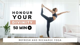 Honour Your Divinity - 50mins Intermediate Yoga Flow