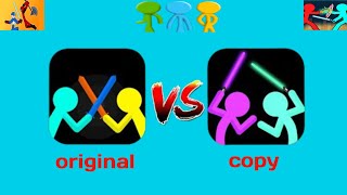 SUPREME DUELIST STICKMAN 🇷🇺 ORIGINAL VS COPY 🇧🇷 🇳🇿 #stickman #animation #gaming ‎@alanbecker