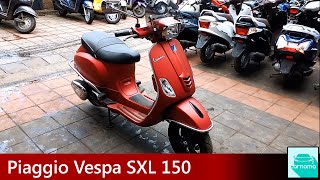 Piaggio Vespa SXL 150 Detailed Walkaround, Start-up and Exhaust Note | carnama