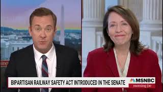 Senator Cantwell on MSNBC Morning Joe ahead of the rail safety hearing