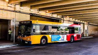 Fairfax Connector 2007 New Flyer D35LFR #9769 on Route 467 Tysons Corner Metro Station Full Ride!!