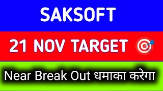 saksoft share latest news || saksoft share latest news today