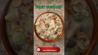 Fruit custard | fruit salad with custard recipe | healthy mixed fruit salad | custard recipe #shorts