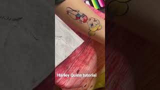 Harley Quinn tutorial 🔥🔥🔥#facepaint #facepainting #nyc #tutorial #drawing #harleyquinn #harley