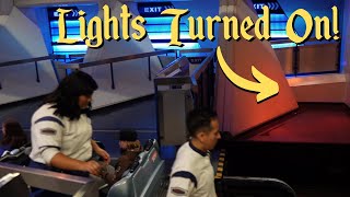 Space Mountain Disneyland Breakdown & Lights Turned On