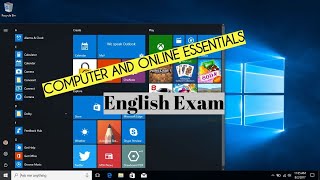 Computer And Online Essentials English حل امتحان ويندوز 10 انجليزى