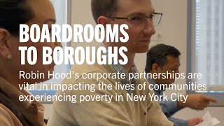 Robin Hood's corporate partnerships are vital in reaching those living in poverty in New York City