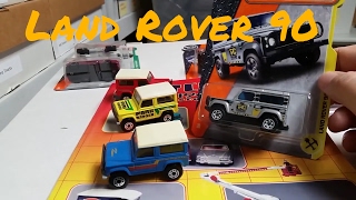 Matchbox 2017 F case  Land Rover 90  New and old