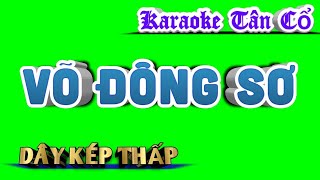 Karaoke Tân Cổ Võ Đông Sơ - Dây Kép Thấp