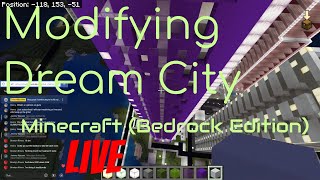 LIVE 🔴Minecraft Build | Modifying City #minecraftlive #minecraftarchitecture