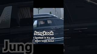 Jung Kook spotted in his car downtown Seoul #jungkook #bts #jk #btsarmy