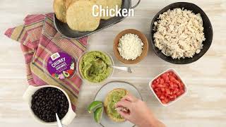 Easy Chicken Tostadas