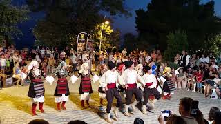 Folklore dancing in Petrovac, Montenegro