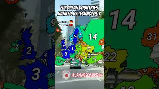 European countries ranked by technology