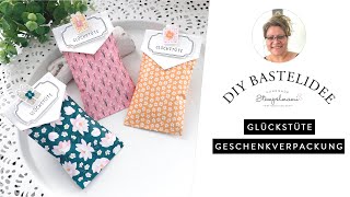 Anleitung Glückstüte Geschenkverpackung | Seerosenteich | Goodie | Nettes Etikett | Basteln