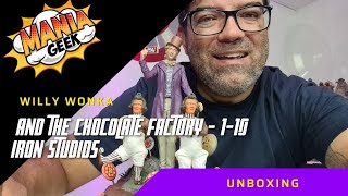 UNBOXING Willy Wonka e a fantástica fábrica de chocolate - 1/10 Iron Studios