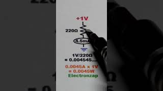 2nd Current Per Volt Through Common Resistor Values #electronic  #howto #electroniccircuits