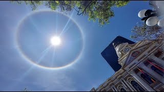 La Paz: Doble halo solar deja maravillados a los paceños en el inicio de la primavera