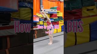 How to Get a BHS Pt 1/5 #gymnasticsskills #goalsetting #acrobatics #backhandspring