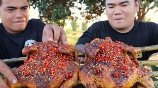 OUTDOOR COOKING | EXTREME SPICY ROASTED CHICKEN 🌶️🌶️🌶️🥵(HD)