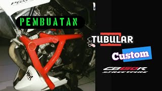 PEMBUATAN CUSTOM TUBULAR CB 150 R Low bujet #MantananakCB#SenimanBesi#CovermesinCBOLD