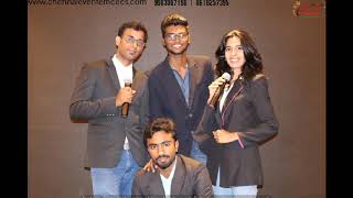 Chennai Event Emcees Entertainers and Professionals quick photoshoot