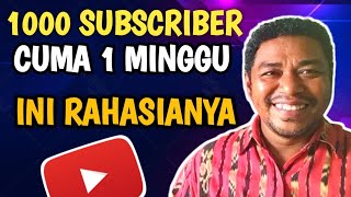 Cara dapat 1000 subscriber paling cepat di dunia. Ayo buktikan!