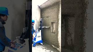 Plaster fast and economically with Derutu plastering machine #plastering #spraying #construction