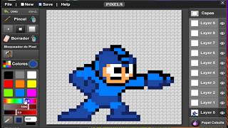 Yoshi y Megaman - Pixel  art