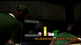 مرحله۴بازی جی تی ای سن آندرس:gta San  andreas Misson cleaning the hood🗿cj