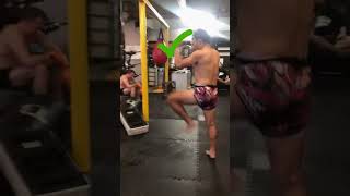 Muay Thai Front Kick Technique #shorts