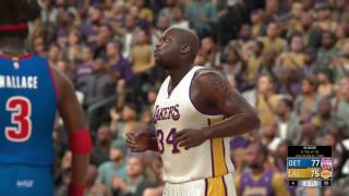 Lakers vs Pistons 2004 nba2k17