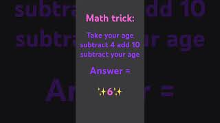 Math trick