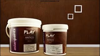 ROYALE PLAY ANTICO TEXTURE BY ASIAN PAINTS-APPLICATION PROCESS OF CLASSIQUE - LINEA - RICCO - QUADRO